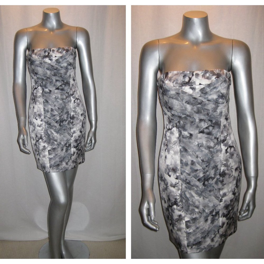 CYNTHIA STEFFE Floral Print Cotton//Silk Dress